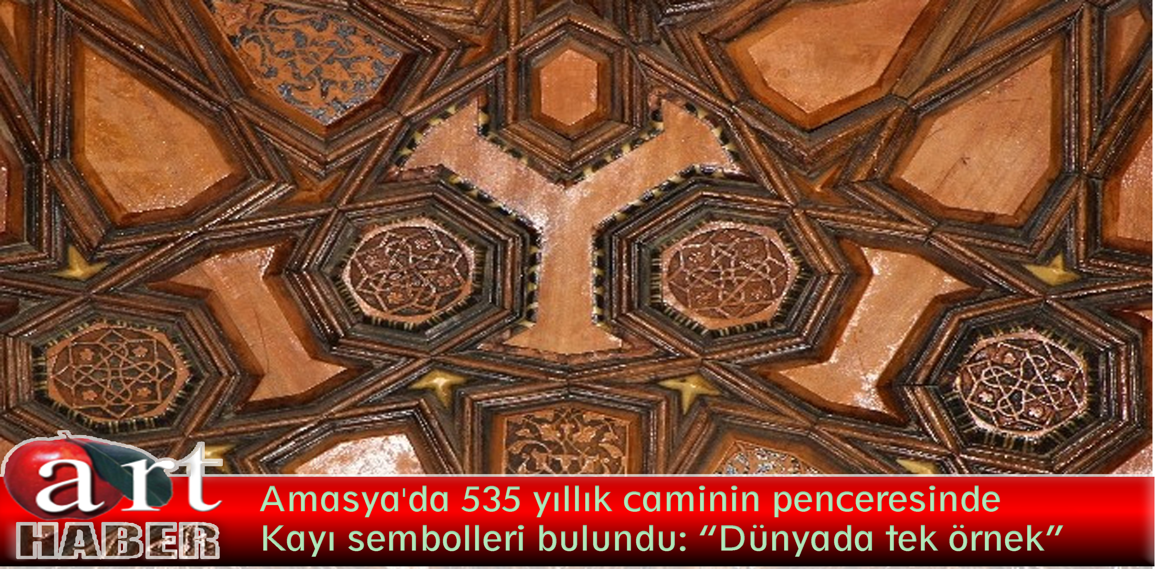 Amasya’da 535 yıllık caminin penceresinde Kayı sembolleri bulundu: “Dünyada tek örnek”