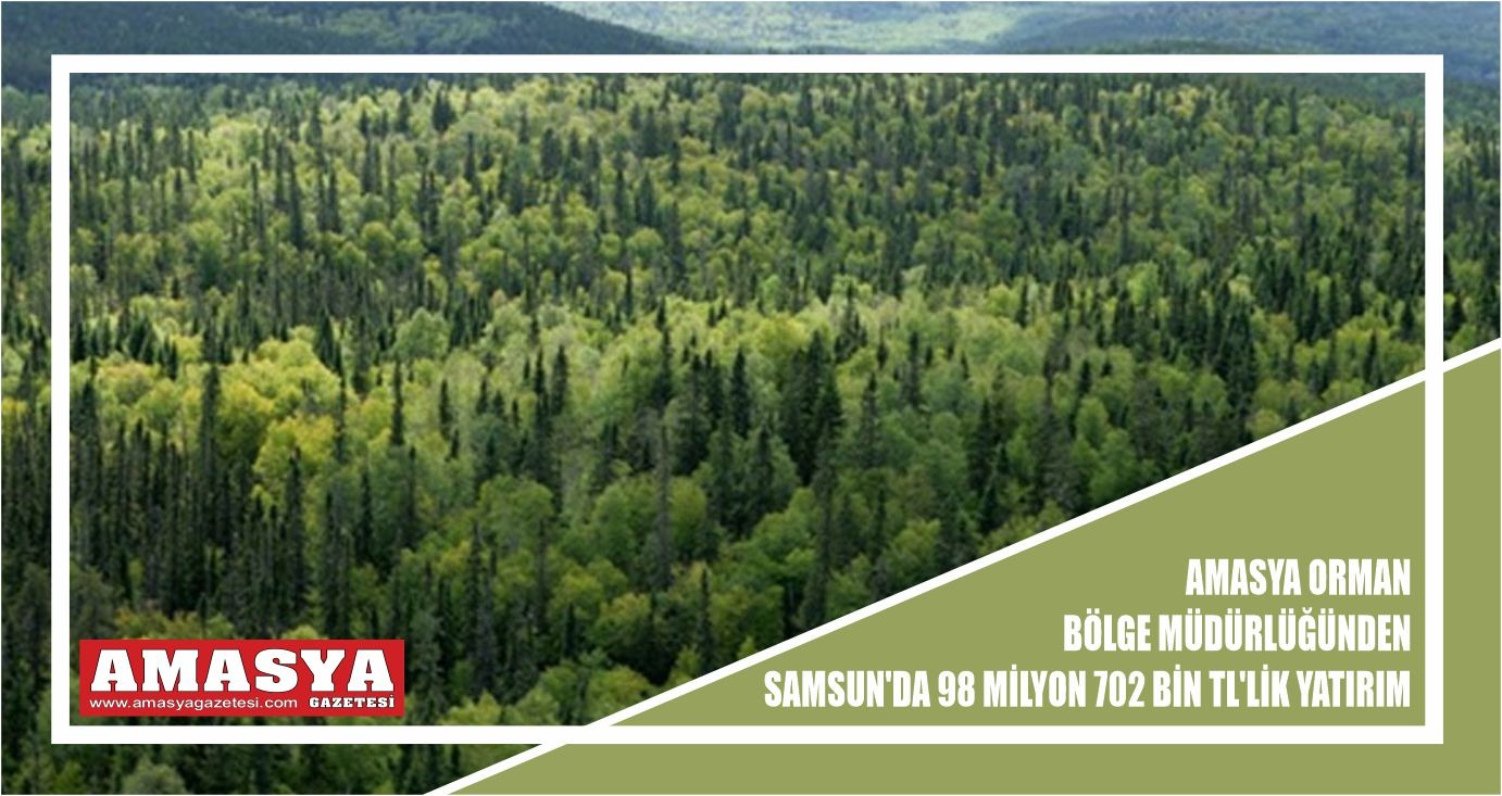 Amasya Orman Bölge Müdürlüğünden Samsun’da 98 Milyon 702 bin tl’lik Yatırım