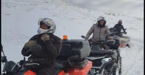 Amasya’da Kar Altında Off-Road Tutkusu